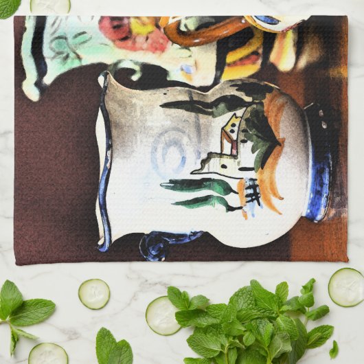 Linge De Cuisine Poterie italienne (Plié)