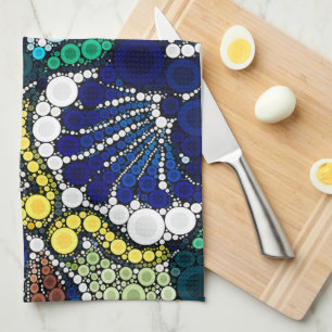 Linge De Cuisine poterie talavera colorée art photo mexicain bleu
