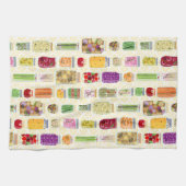 Linge De Cuisine Pots de canne - Jaune (Horizontal)