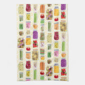 Linge De Cuisine Pots de canne - Jaune (Vertical)