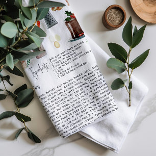 Linge De Cuisine Pouding de Noël traditionnel Recette Héritage