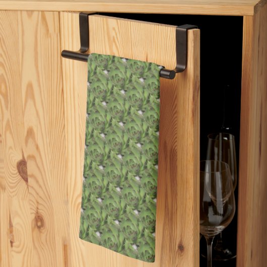 Linge De Cuisine Poules et poulets Succulents Motif de la nature    (Pliage en tiers)