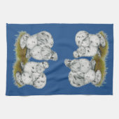 Linge De Cuisine Poulet à éclaboussures de Silkie Bantam (Horizontal)