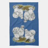 Linge De Cuisine Poulet à éclaboussures de Silkie Bantam (Vertical)