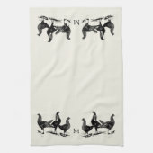 Linge De Cuisine Poulet à la ferme de campagne monogrammé (Vertical)