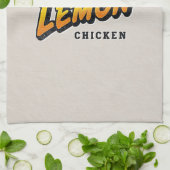 Linge De Cuisine Poulet de citron - Conception de nourriture amusan (Plié)