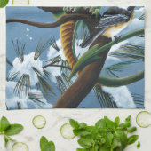 Linge De Cuisine Poulet de dragon vert hiver (Plié)