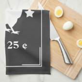 Linge De Cuisine Poulet frais de la ferme rustique (Quart Plié)