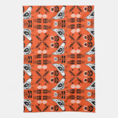 Linge De Cuisine Poulet Hen Folk Art (Vertical)