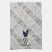 Linge De Cuisine Poulet Hen Monogramme Country Farm (Vertical)