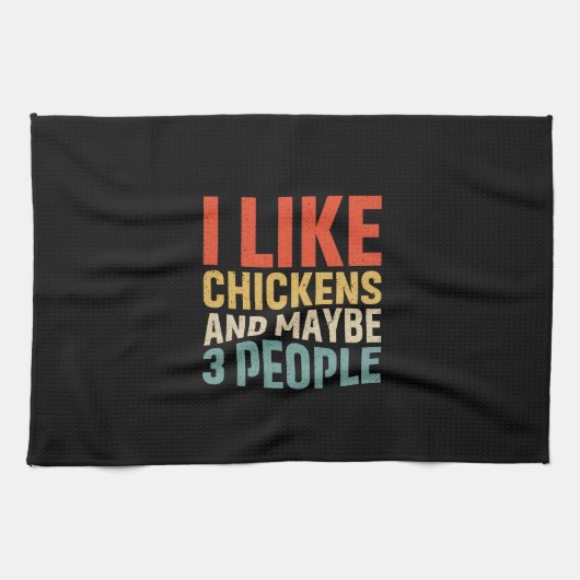 Linge De Cuisine Poulet J'Aime Les Poulets (Horizontal)