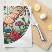 Linge De Cuisine Poulet vintage (Quart Plié)
