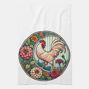 Linge De Cuisine Poulet vintage