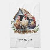 Linge De Cuisine Poulets et coq (Vertical)