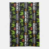 Linge De Cuisine Poulets Et Jardinage (Vertical)