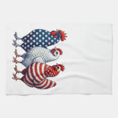 Linge De Cuisine Poulets patriotiques (Horizontal)