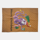 Linge De Cuisine Poulpe de Noël (Horizontal)