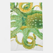 Linge De Cuisine poulpe vert (Vertical)
