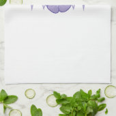 Linge De Cuisine Pouls de fleur violette (Plié)