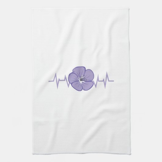 Linge De Cuisine Pouls de fleur violette (Vertical)