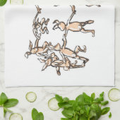 linge de cuisine pour lapins dansants (Plié)