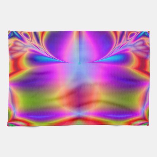 Linge De Cuisine Pour toujours fractale de couleur (Horizontal)