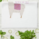 Linge De Cuisine Pourpre aucun lama de drame (Plié)