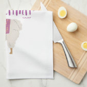 Linge De Cuisine Pourpre aucun lama de drame (Quart Plié)