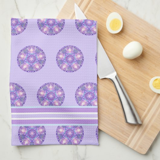 Linge De Cuisine Pourpre W1 (Quart Plié)