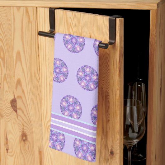 Linge De Cuisine Pourpre W1 (Pliage en tiers)