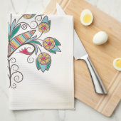 Linge De Cuisine poussin chic Boho sur fleur (Quart Plié)