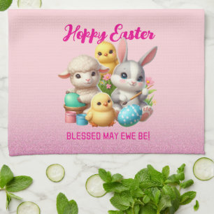 Linge De Cuisine Poussins De Pâques Mignonnes Poussins De Pâques Po