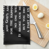 Linge De Cuisine Pouvez vous toujours marcher dans la prière de (Quart Plié)