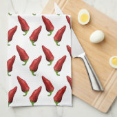 Linge De Cuisine Ppers piment (Quart Plié)