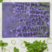 Linge De Cuisine prairie de lavande violette (Plié)