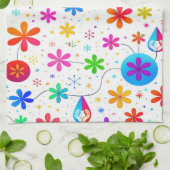 Linge De Cuisine Prairie en Fleur (Plié)