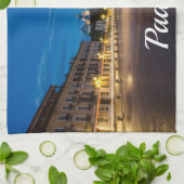 Linge De Cuisine Prato della Valle la nuit à Padova, Italie (Plié)