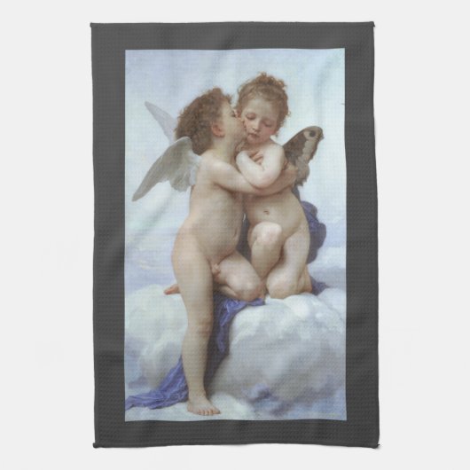 Linge De Cuisine Premier Baiser par Bouguereau, Anges victoriens d' (Vertical)