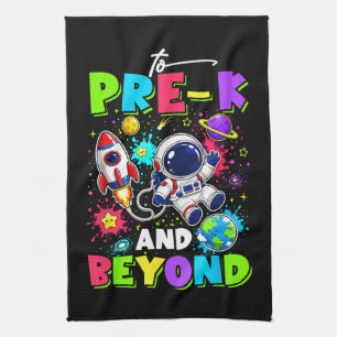Linge De Cuisine Premier jour de pré-maternelle astronaute espace r
