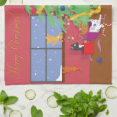 Linge De Cuisine Premier Noël des chatons (Plié)