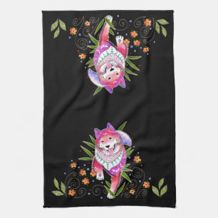 Linge De Cuisine Premiers rangs de BINDI SHIBA INU/serviette de