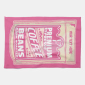 Linge De Cuisine Premium espresso café haricots rose nourriture pop (Horizontal)