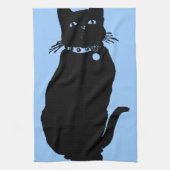 Linge De Cuisine Prenez garde du chat noir (Vertical)