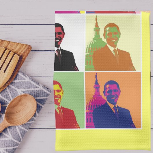 Linge De Cuisine Président Obama Pop Art