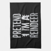 Linge De Cuisine Prétendre un costume de Noël de rennes (Vertical)