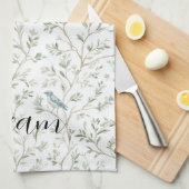 Linge De Cuisine Pretty Blue Birds Dream (Quart Plié)