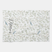 Linge De Cuisine Pretty Blue Birds Dream (Horizontal)