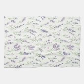 Linge De Cuisine Pretty Lavender White Flowers Bridal Shower (Horizontal)
