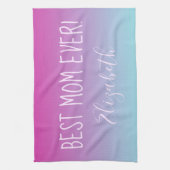 Linge De Cuisine Pretty Ombre Meilleure Maman Jamais (Vertical)