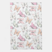 Linge De Cuisine Pretty Pink Butterfly Pattern (Vertical)